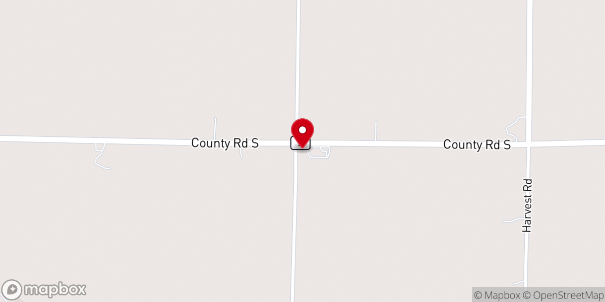 Map showing location of Trinity Evangelical Lutheran