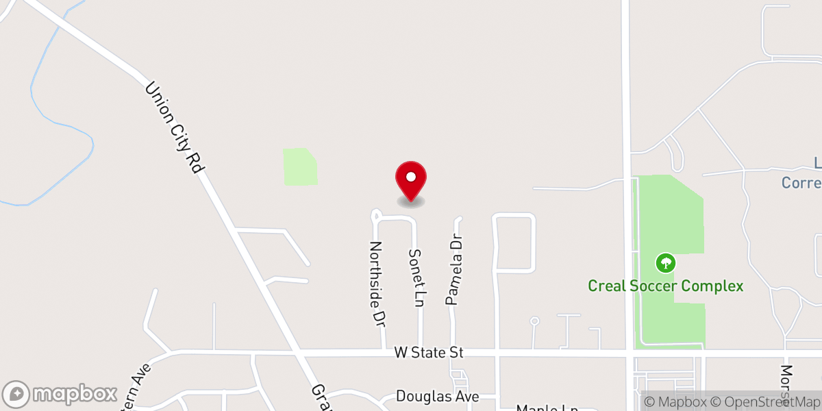 Map showing location of Coldwater Congregation