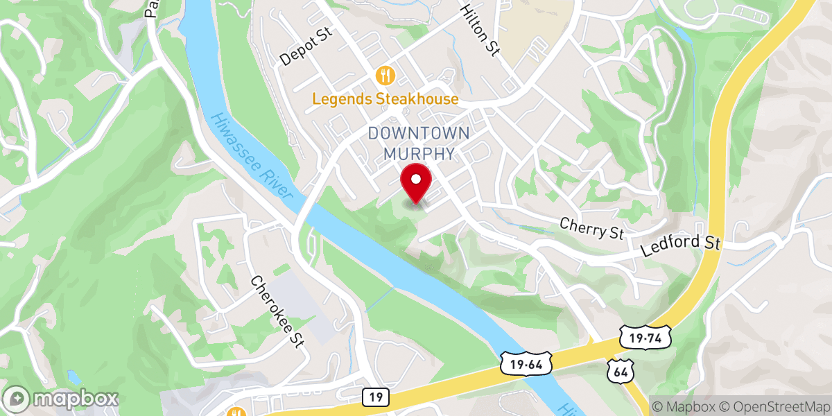 Map showing location of Harshaw Chapel
