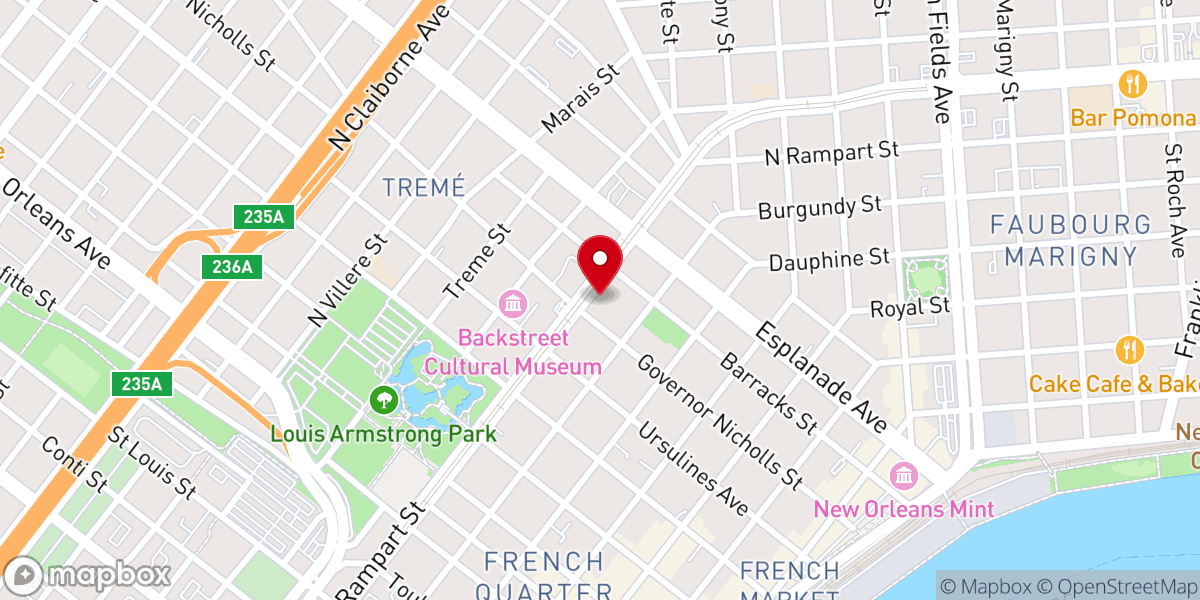 Map showing location of School Sisters of Notre Dame Convent