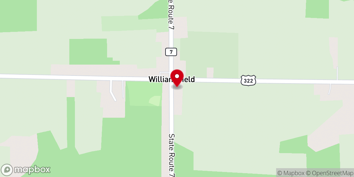 Map showing location of God's House of Williamsfield