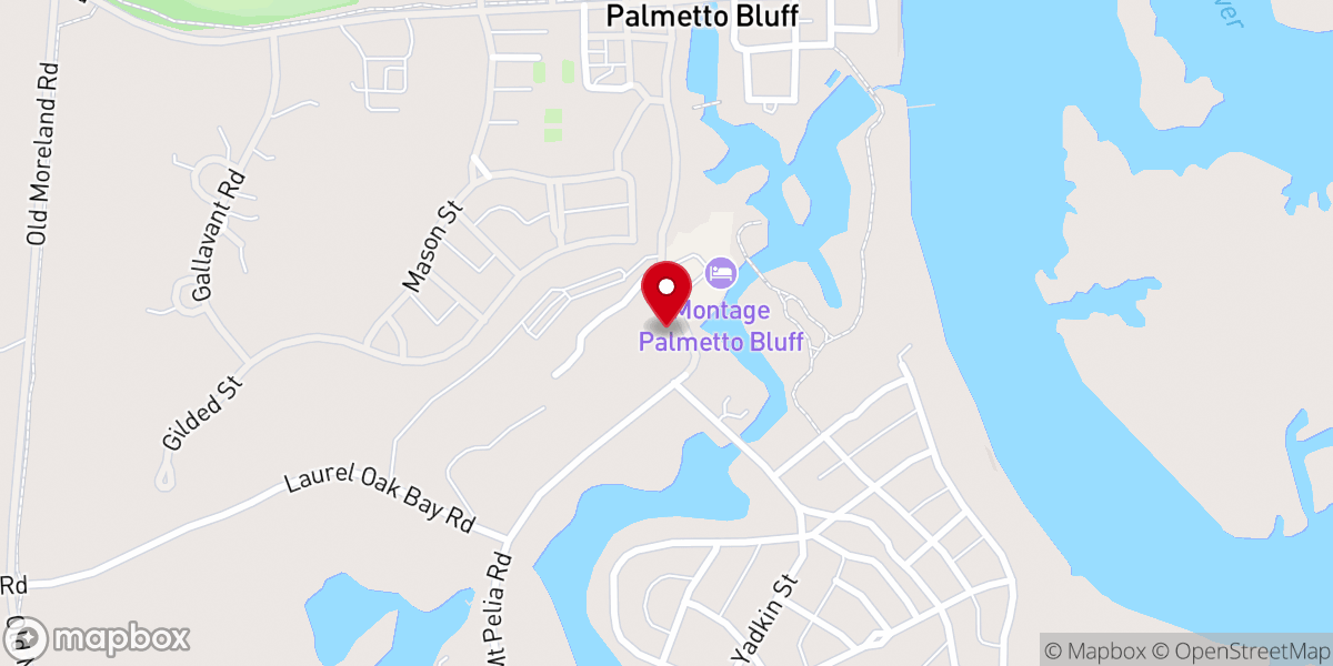 Map showing location of Montage Palmetto Bluff: Somerset Chapel