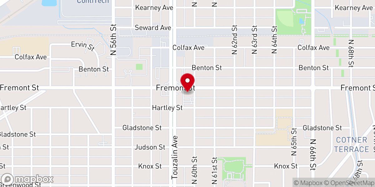 Map showing location of United Lutheran Church