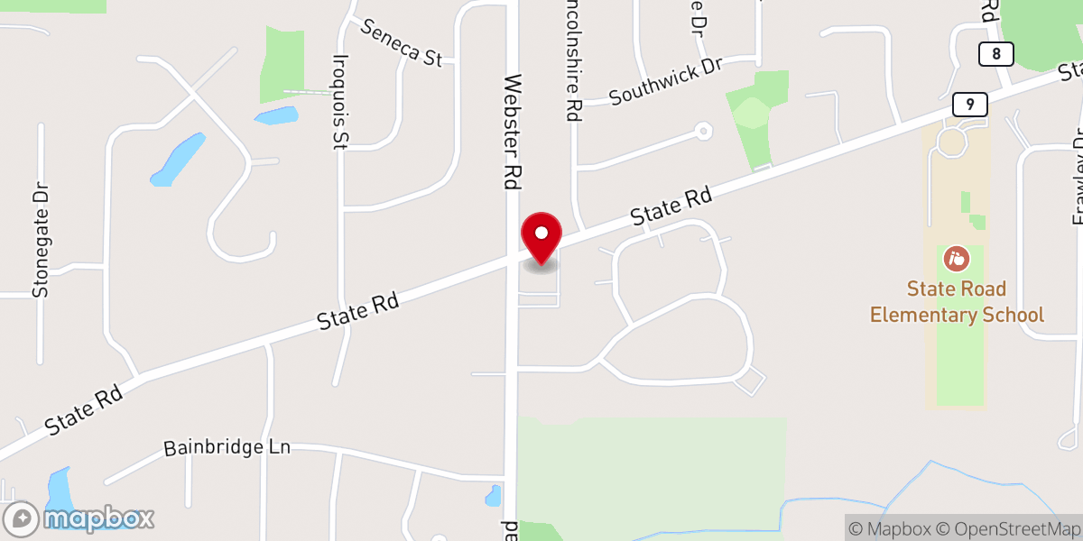 Map showing location of Episcopal Church of the Good Shepherd