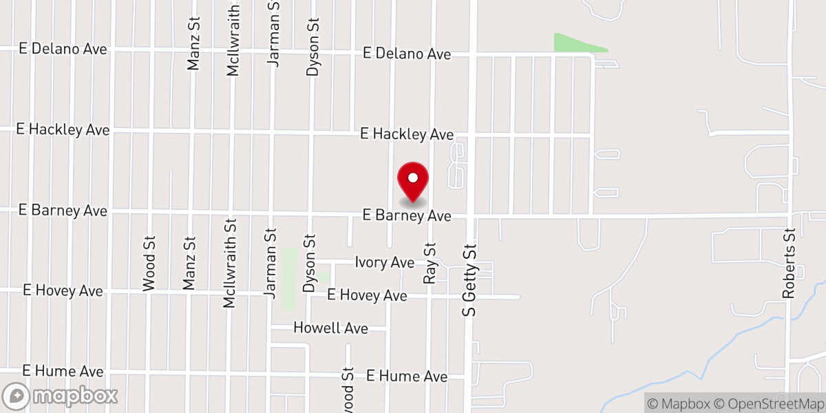 Map showing location of Grace Temple Apostic Faith Church