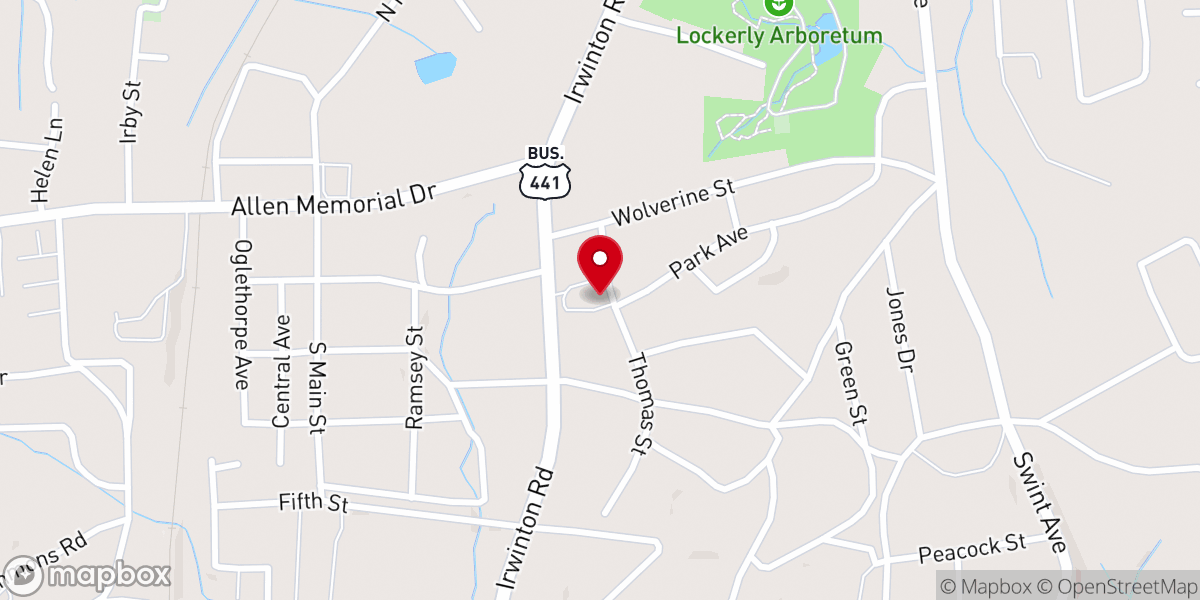 Map showing location of House of Prayer