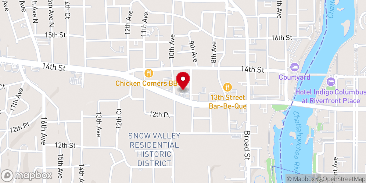 Map showing location of City Gate Church