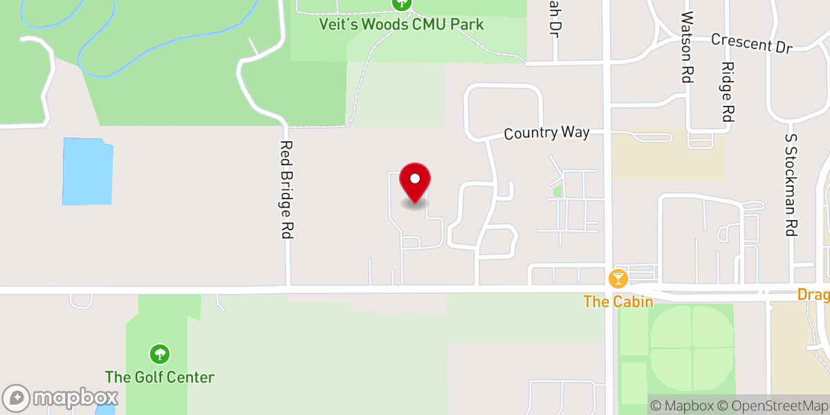 Map showing location of Community Church: Mount Pleasant Campus