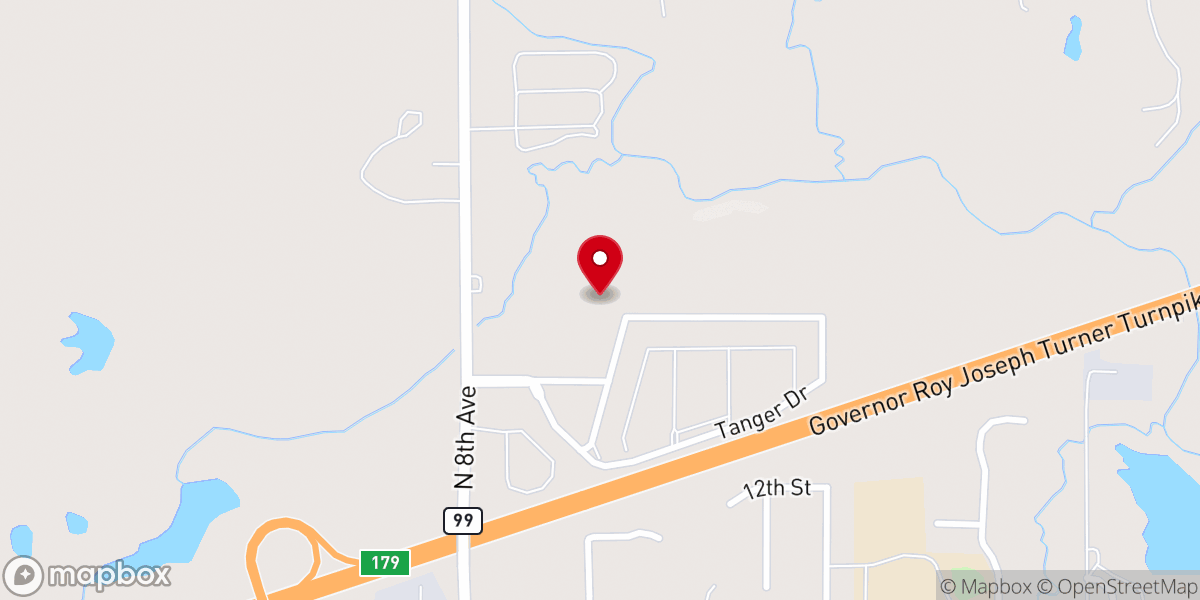 Map showing location of Maranatha Christian Center