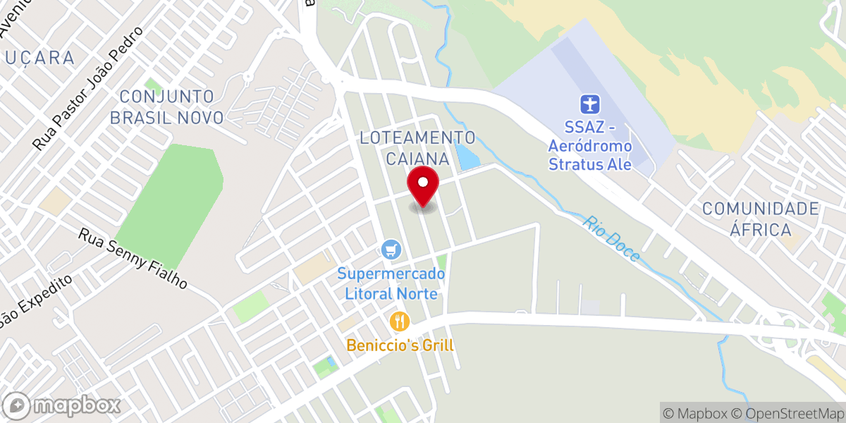 Map showing location of IEADERN - Assembleia de Deus - Cong. Village das Dunas