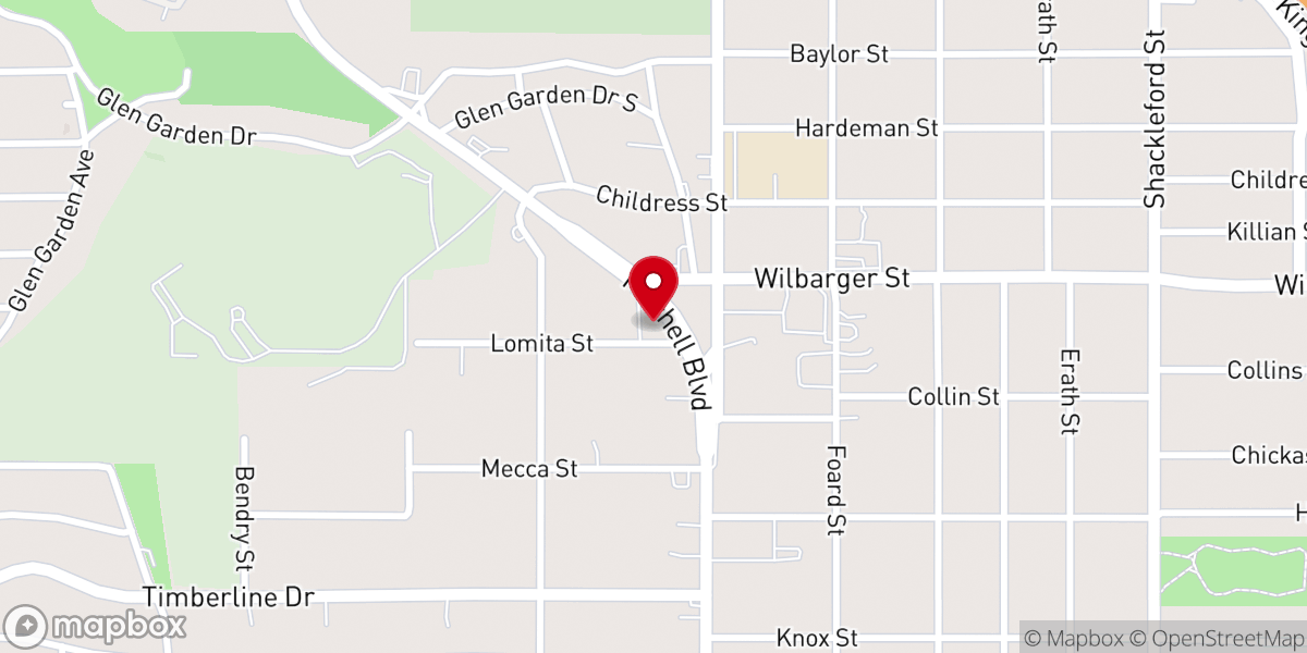 Map showing location of First Greater New Hope Missionary Baptist Church