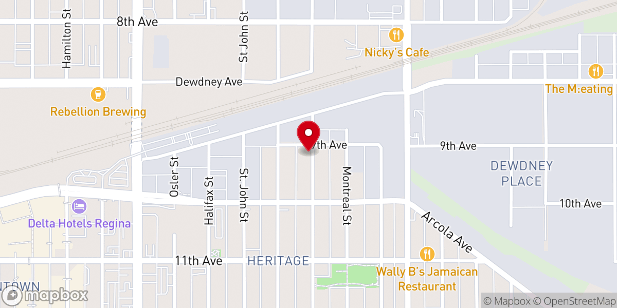 Map showing location of Reception House