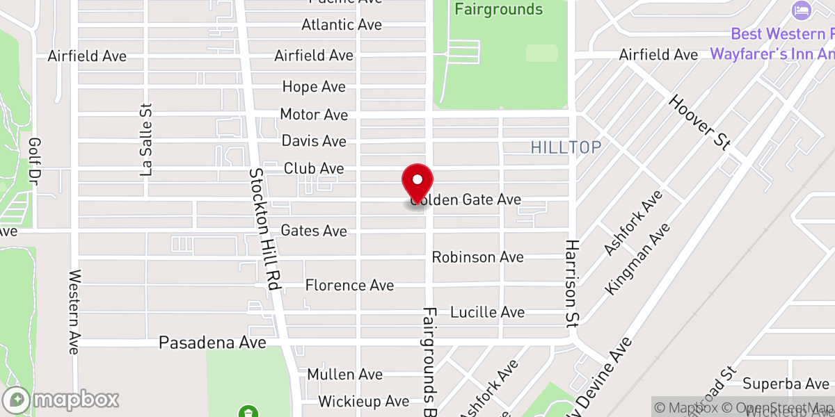 Map showing location of Family Bible Church
