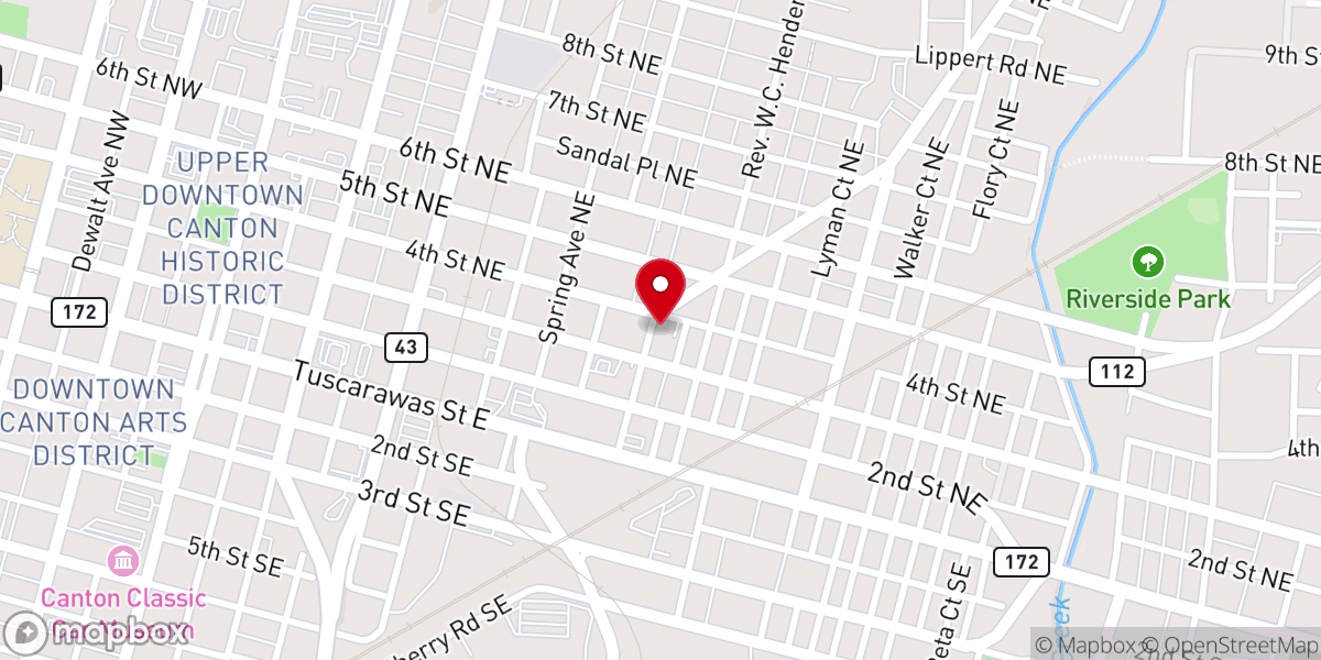 Map showing location of Christ the King Apostolic Church