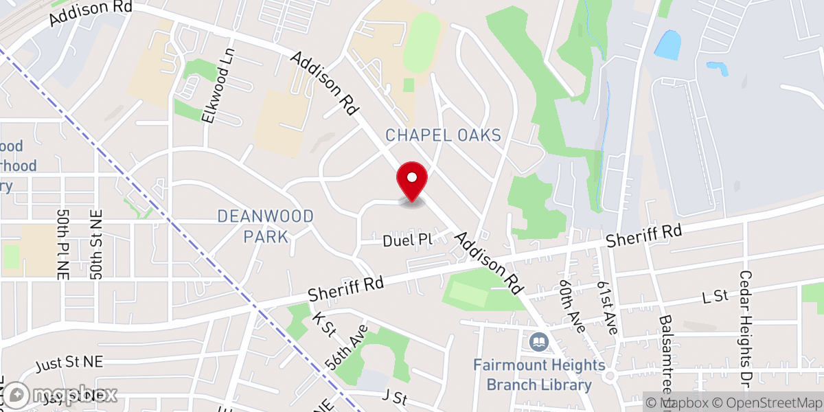 Map showing location of New Jerusalem Baptist