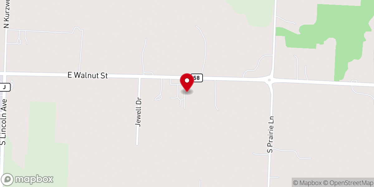 Map showing location of Fishes and Loaves Food Pantry