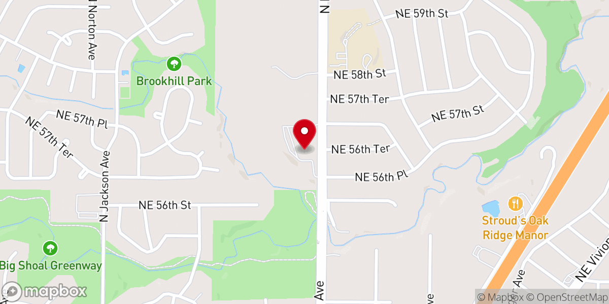 Map showing location of Tozour Evangelistic Ministries Inc