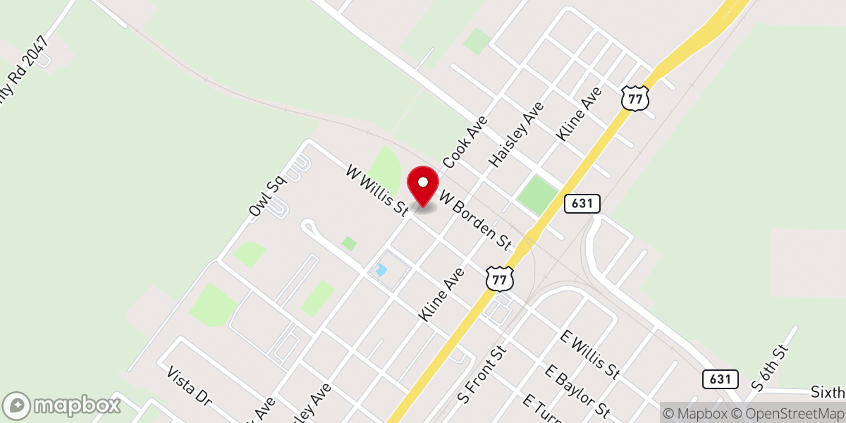 Map showing location of Parish Hall of Sacred Heart of Jesus