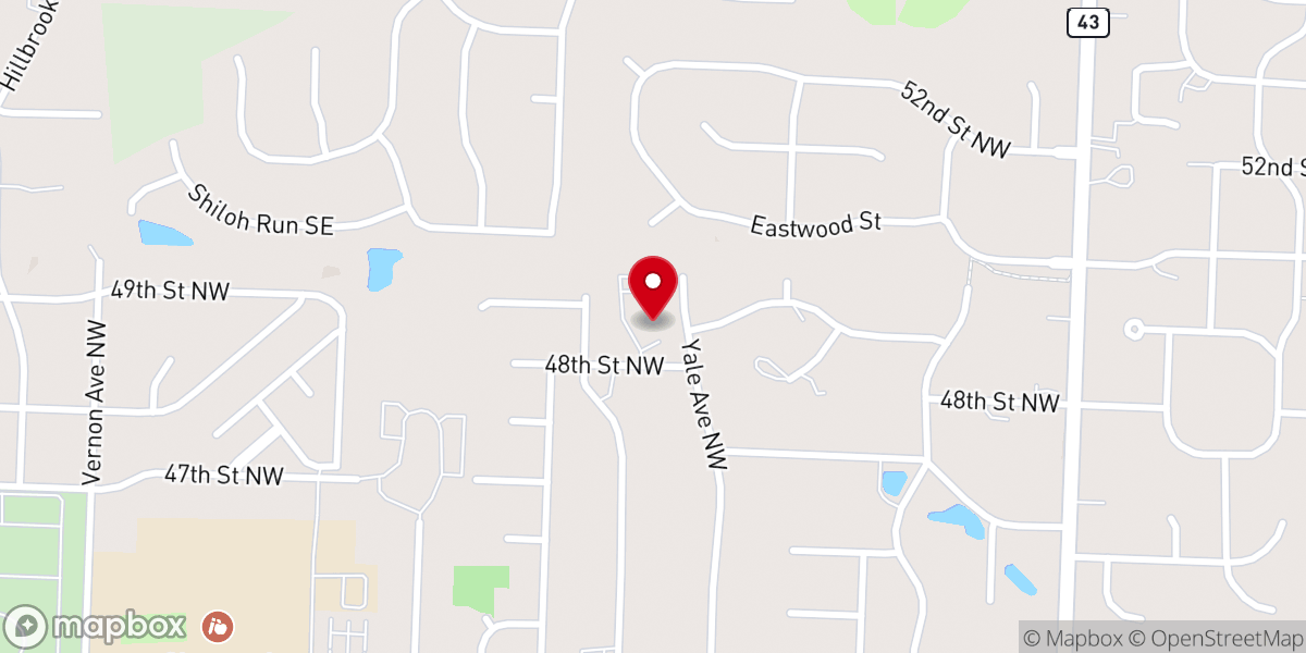 Map showing location of St Mark's Episcopal Church