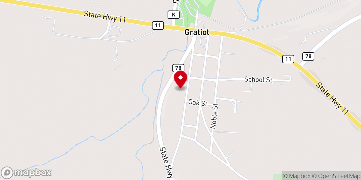 Map showing location of St Joseph Catholic Church