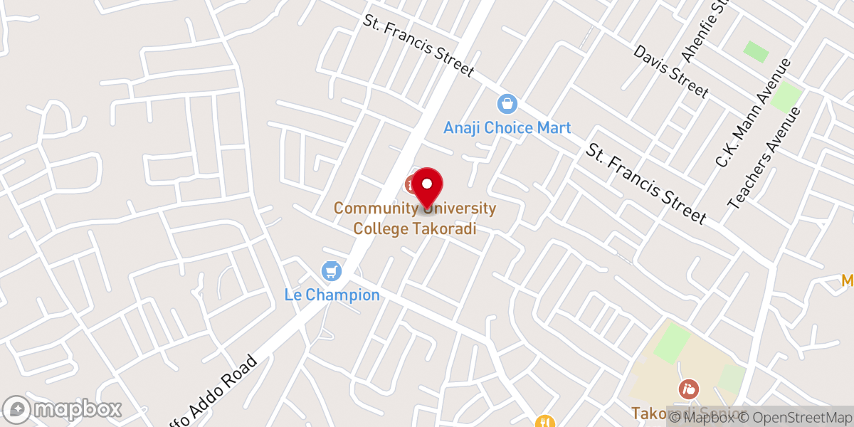 Map showing location of Open Door Baptist Church
