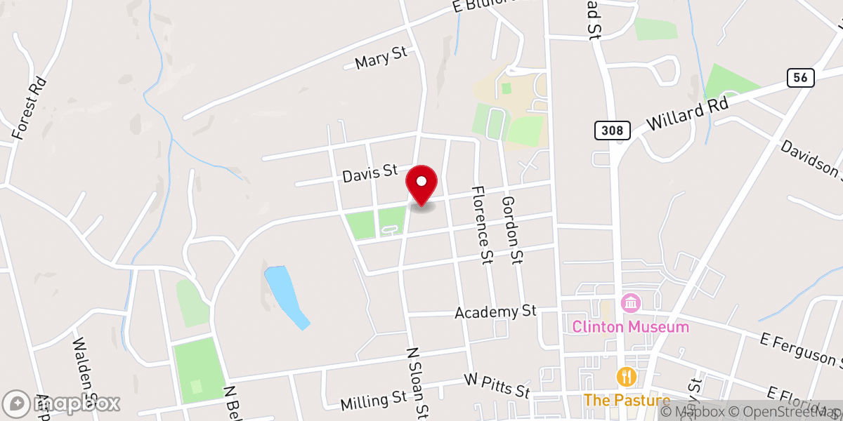 Map showing location of Chestnut Ridge Baptist Church - Calvary Campus
