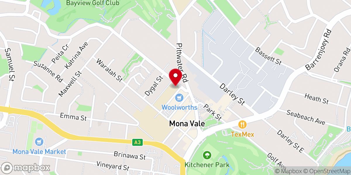 Map showing location of Sacred Heart Catholic Church