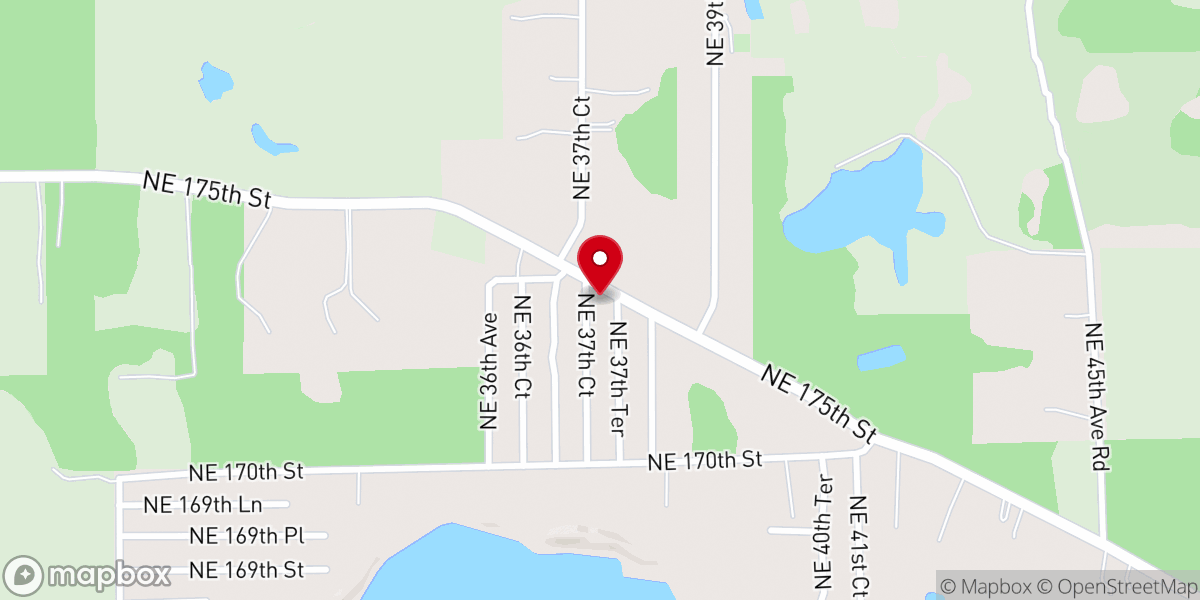 Map showing location of Resurrected Life Church