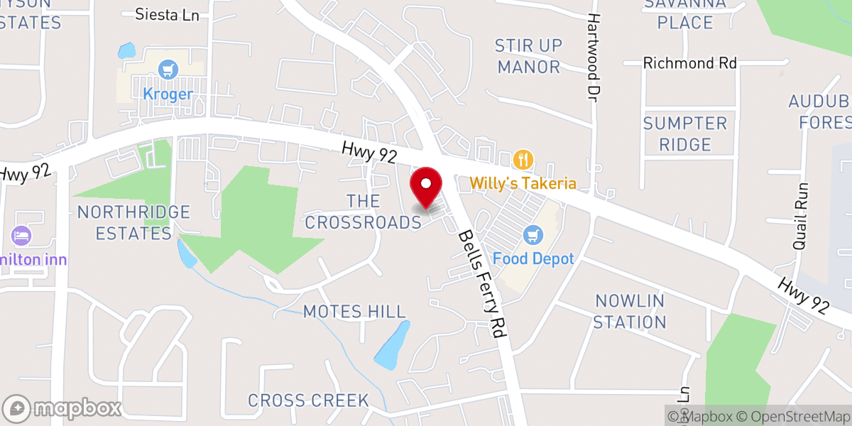 Map showing location of IFGF Atlanta