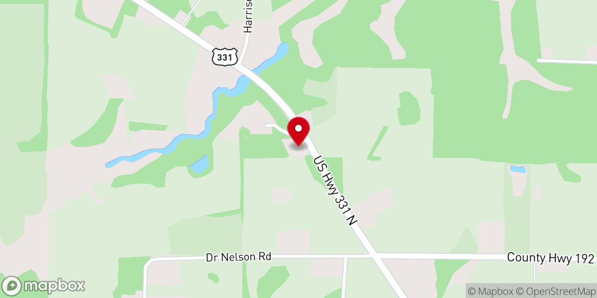 Map showing location of First Baptist Church-Liberty