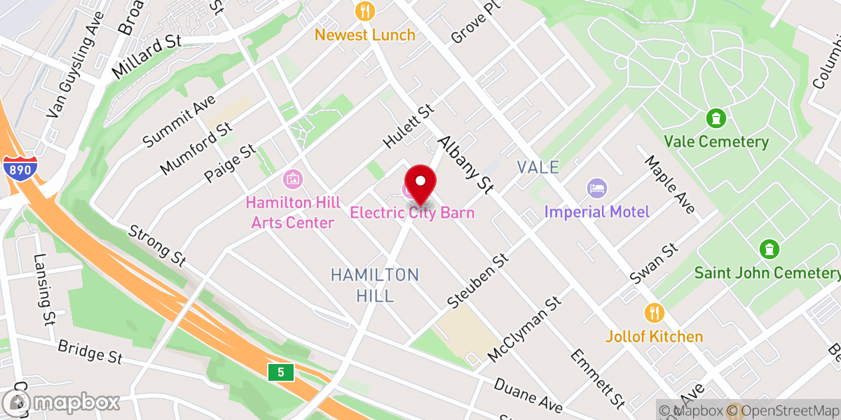 Map showing location of Higher Ground Worship Center Church of God in Christ