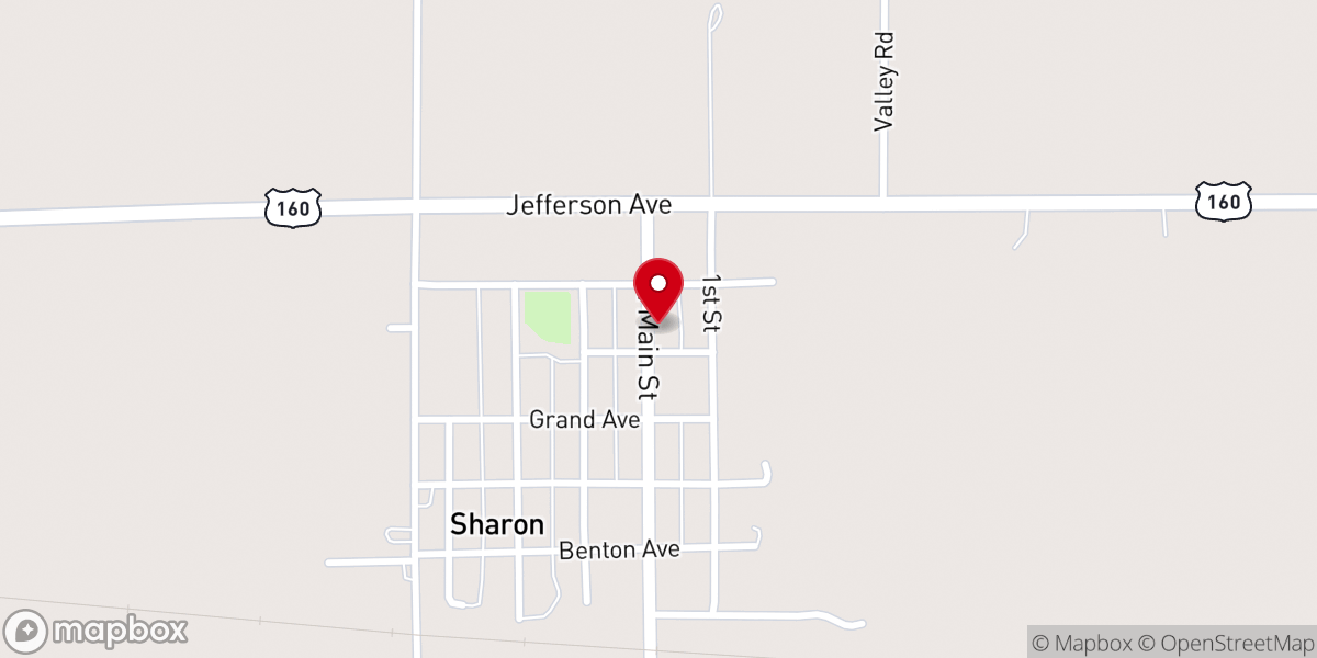 Map showing location of St Boniface Parish Center