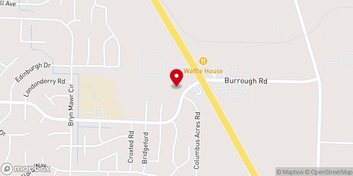 Map showing location of Grace Community Church