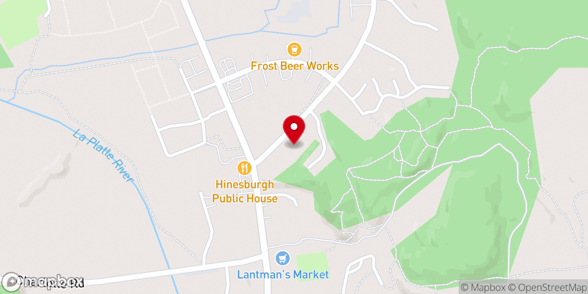 Map showing location of Lighthouse Baptist Church