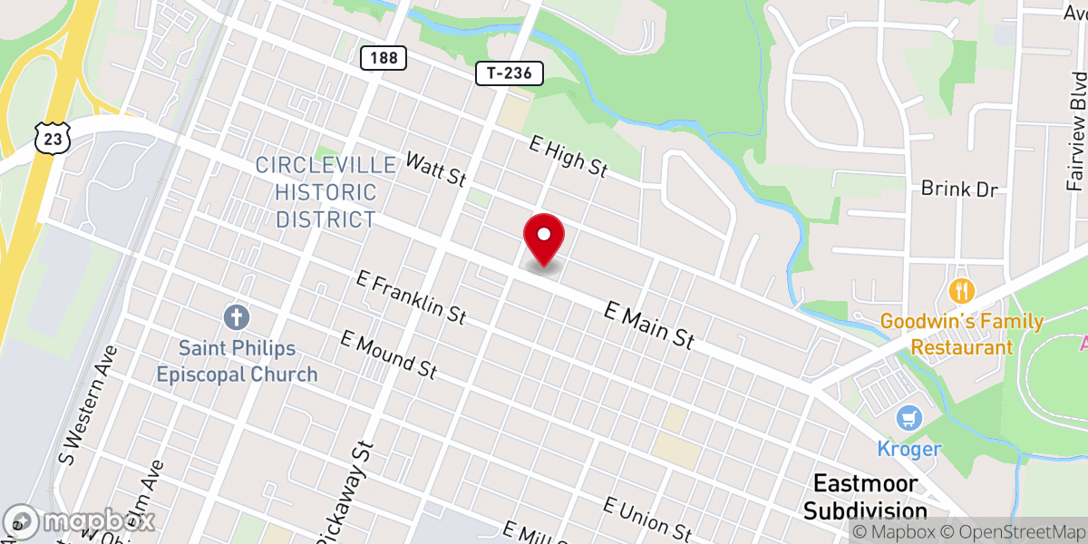 Map showing location of Good Shepherd United Methodist Church