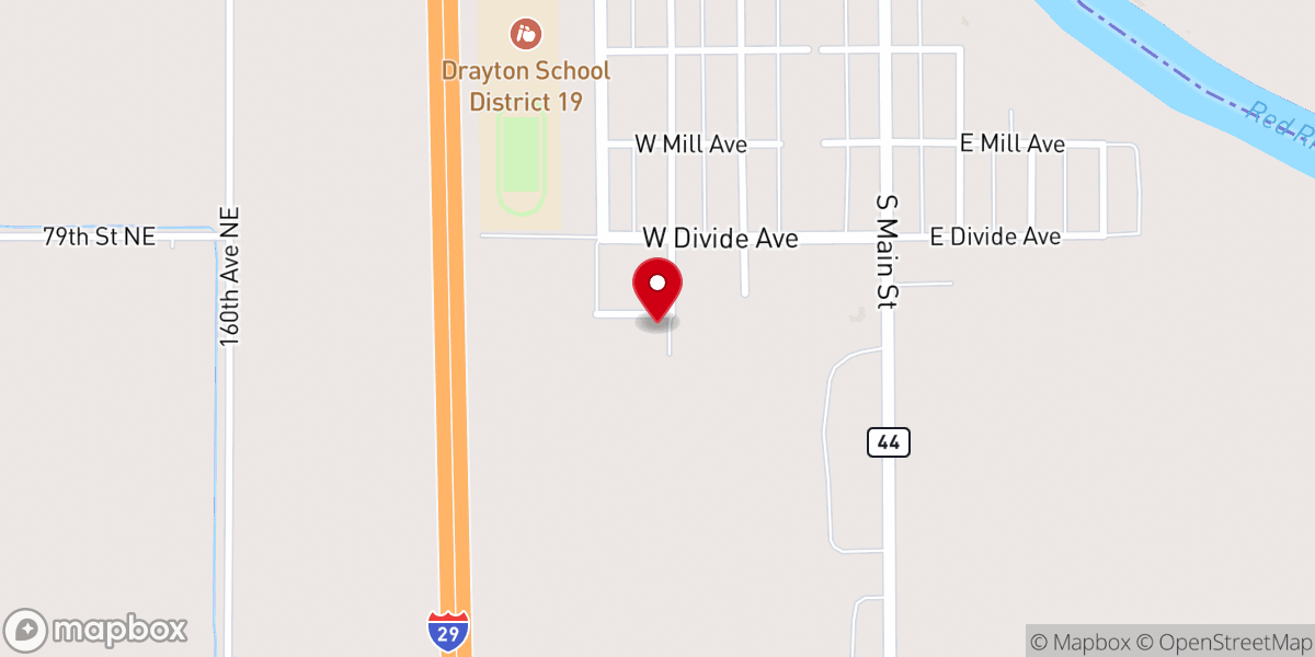 Map showing location of New Life Assembly of God