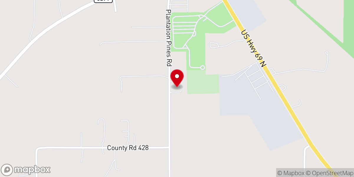Map showing location of Hopewell Valley Baptist Church