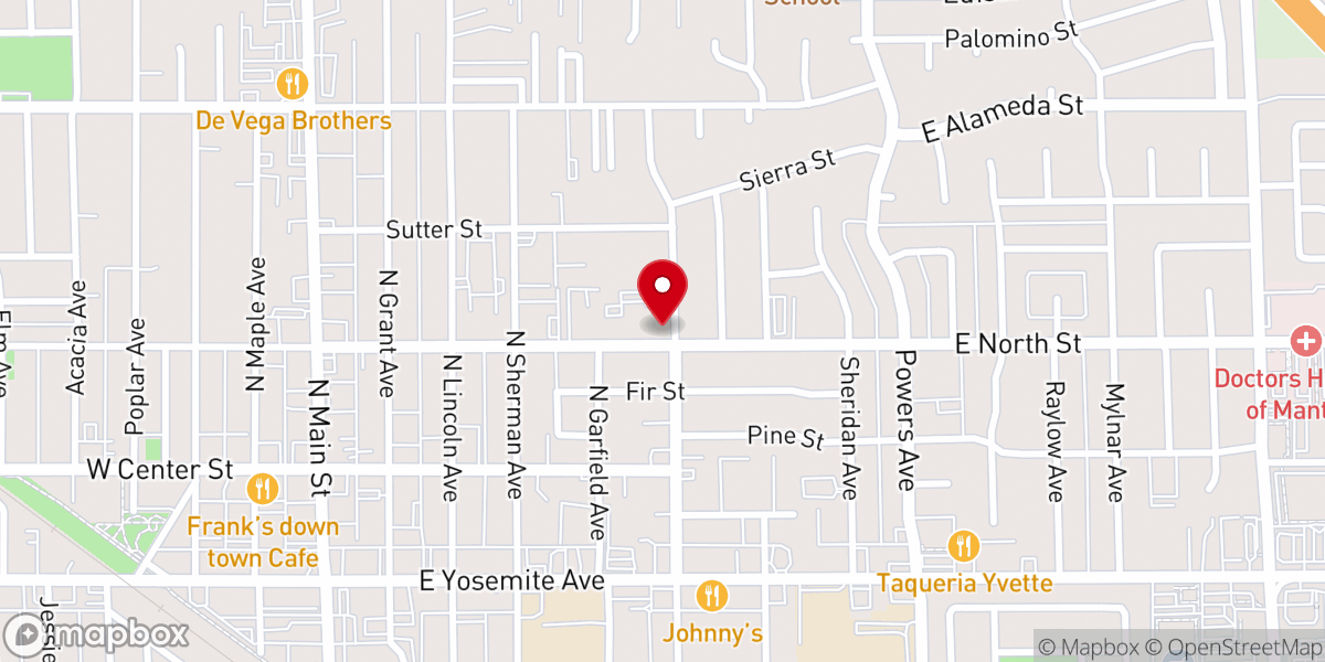 Map showing location of Saint Anthony's - Saint Vincent de Paul - Food Distribution Center