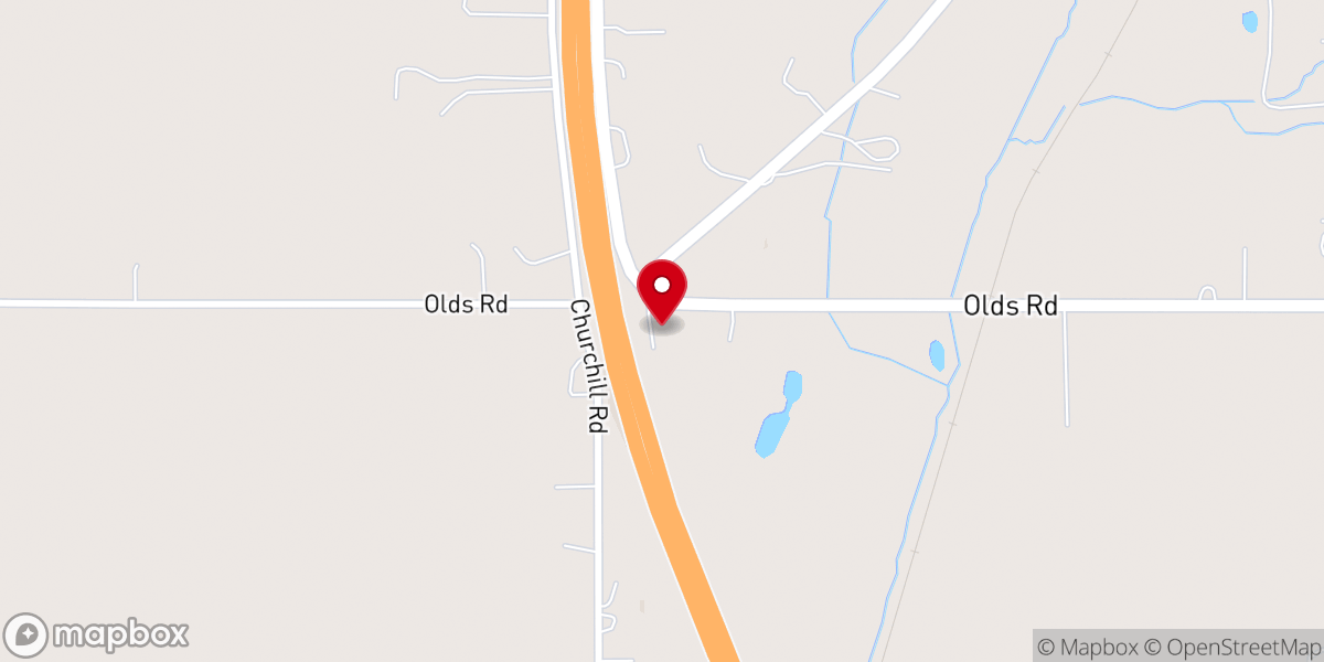 Map showing location of Grand River Community Church