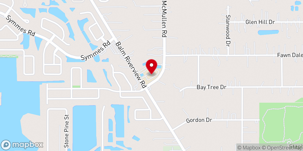 Map showing location of Calvary Church, Riverview.