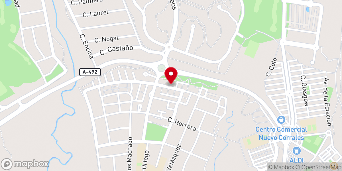 Map showing location of Parroquia de Nuestra Señora de Bellavista