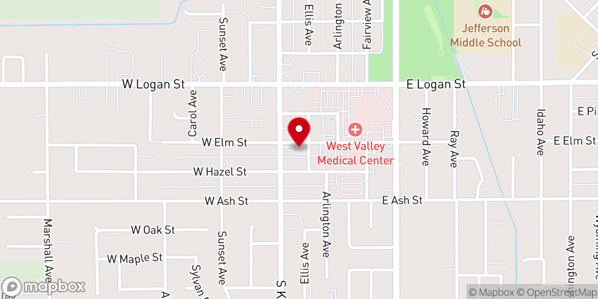 Map showing location of Kingdom Hall of Jehovah's Witnesses--Caldwell Central