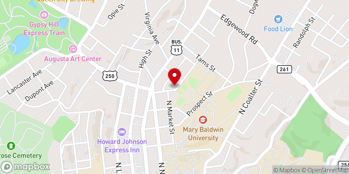 Map showing location of House of Prayer