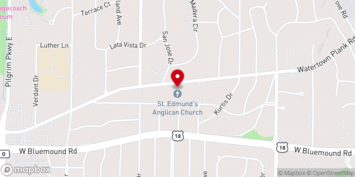 Map showing location of Auxano Church