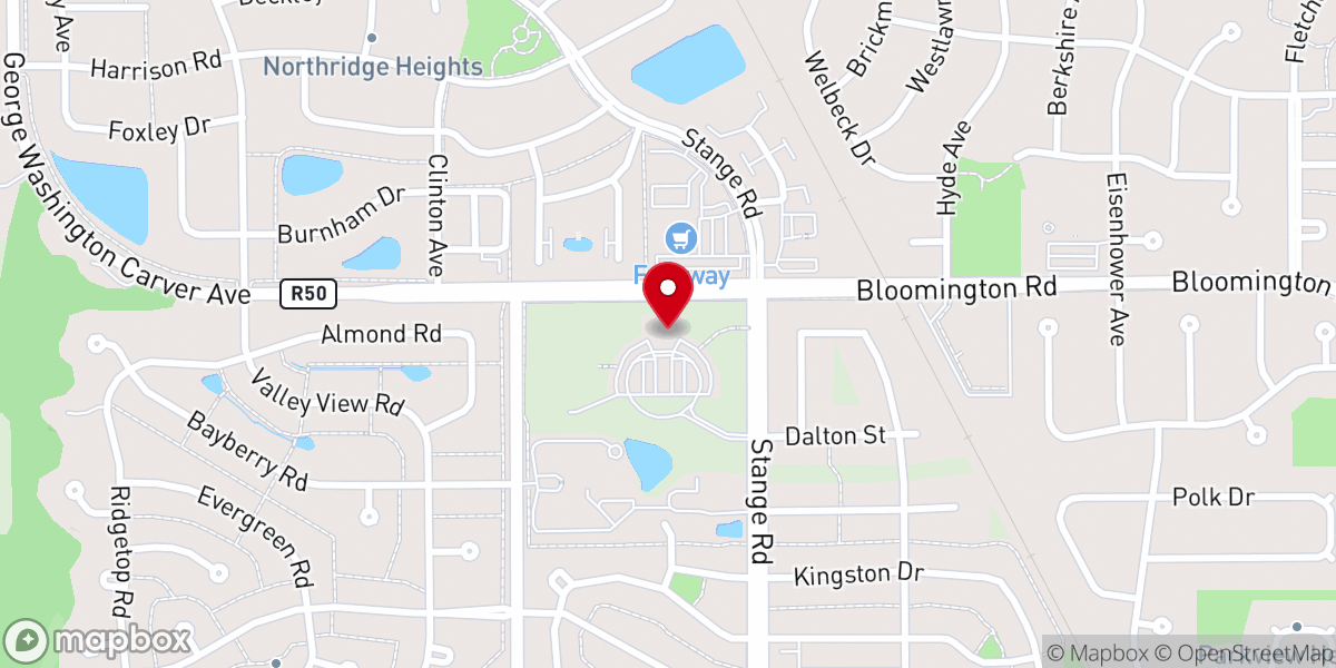 Map showing location of Heartland Baptist Church Ames