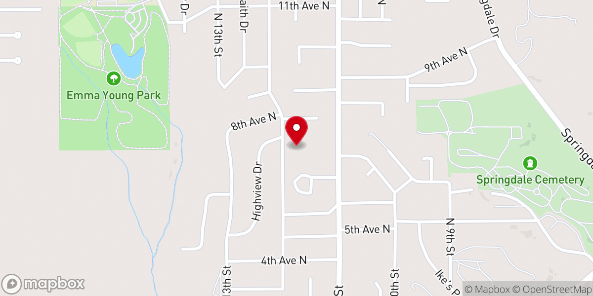 Map showing location of Community Reformed Church
