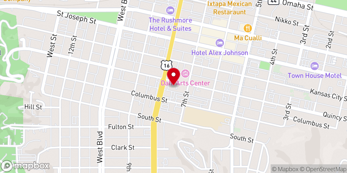 Map showing location of Emmanuel Episcopal Church