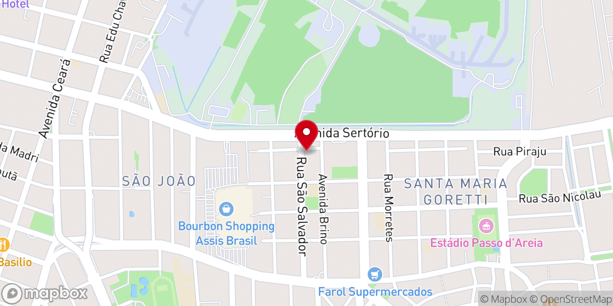 Map showing location of Igreja Evangélica Assembléia de Deus de Porto Alegre Distrito Floresta