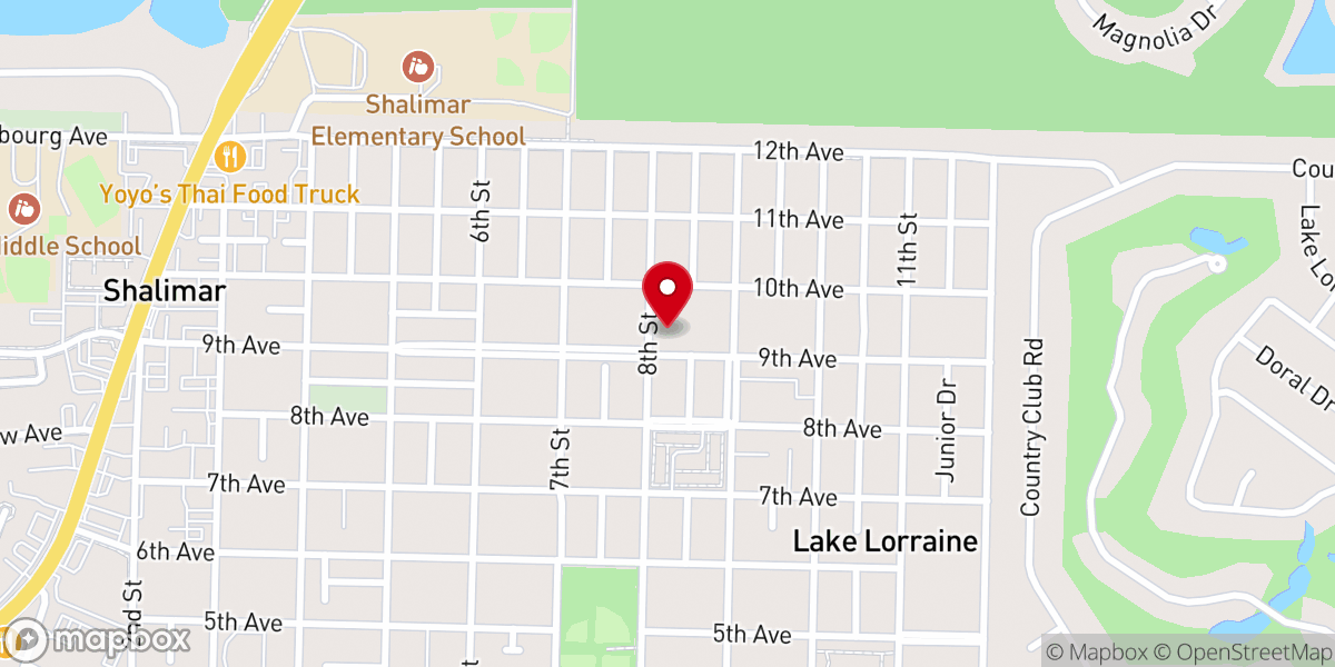 Map showing location of Resurrection Anglican Church