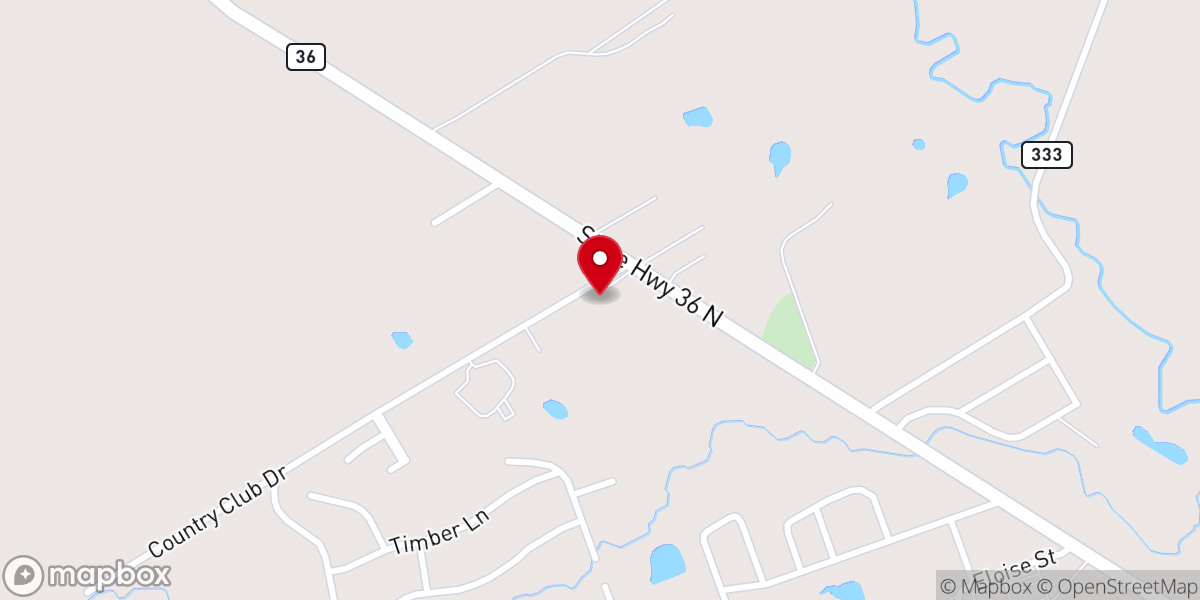 Map showing location of Calvary Baptist Church